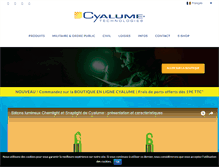 Tablet Screenshot of cyalume.eu